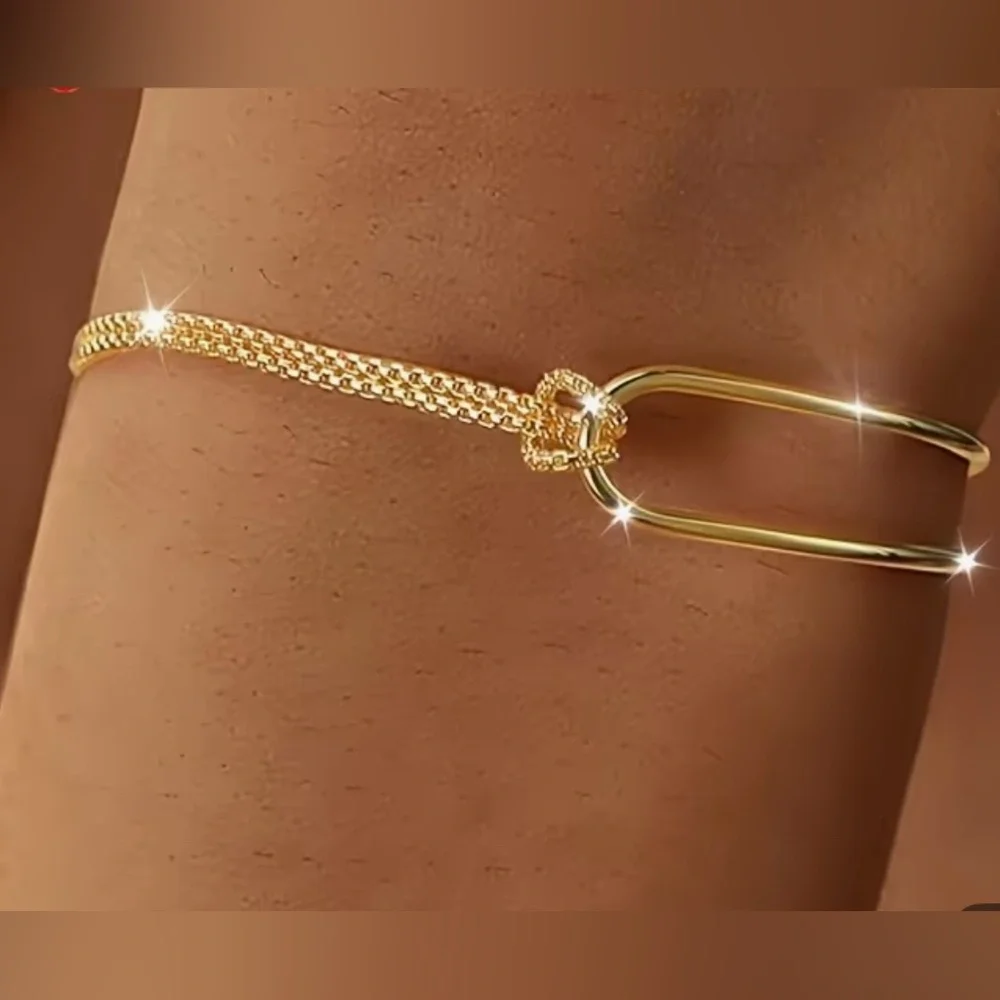 Elegant Gold Bracelet 18K gold plated. - Picture 4 of 8